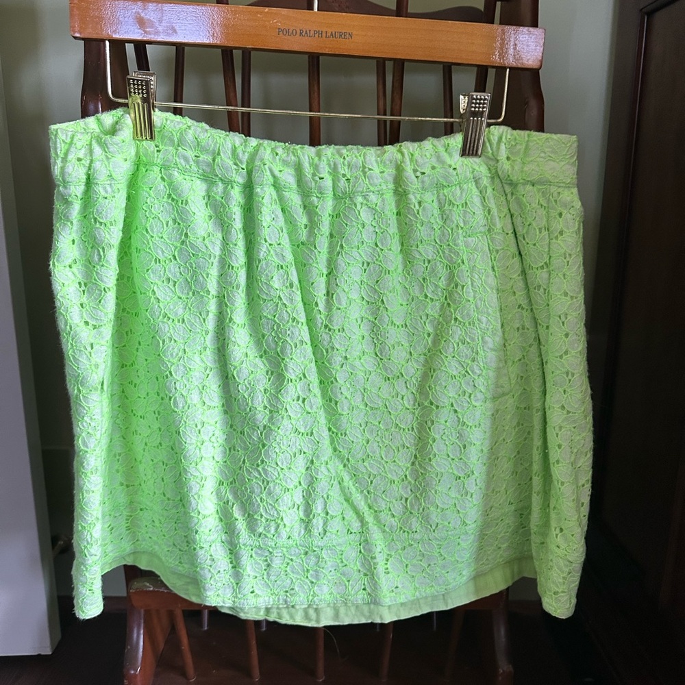 J. Crew Bright Green Lace Fabric